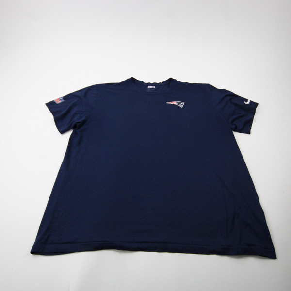 New England Patriots Nike NFL On Field Nike Tee Short Sleeve Shirt Men's Used Navy 3XL-TOPS-171924
