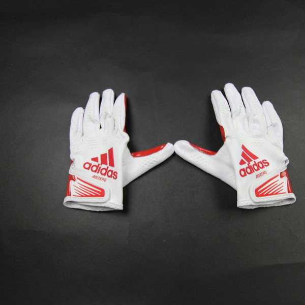 adidas adizero Gloves - Receiver Unisex White/Red New with Tags-EQPT-006491