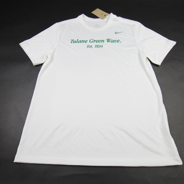 Tulane Green Wave Nike Nike Tee Short Sleeve Shirt Men's White New L-TOPS-173006
