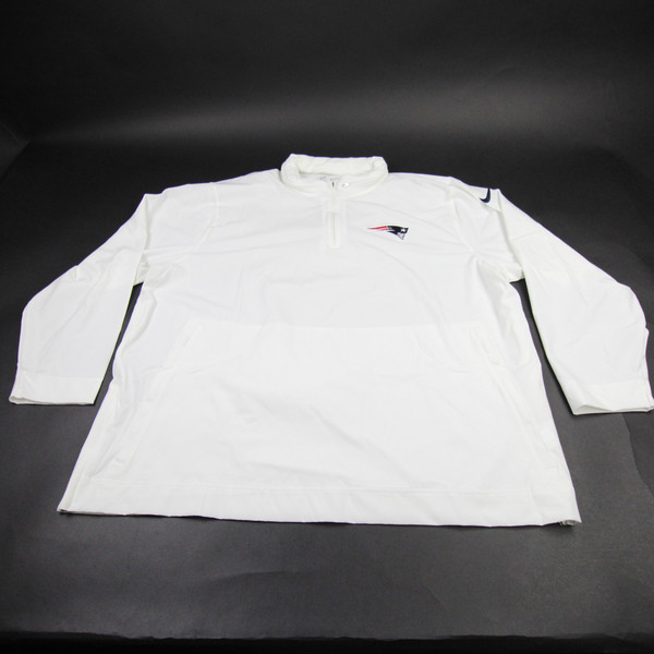 New England Patriots Nike NFL On Field Pullover Men's White New with Tags 4XL TOPS-173279