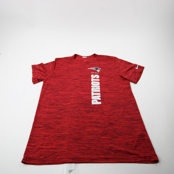 New England Patriots Nike NFL On Field Short Sleeve Shirt Men's Used Red/Heather-TOPS-173990