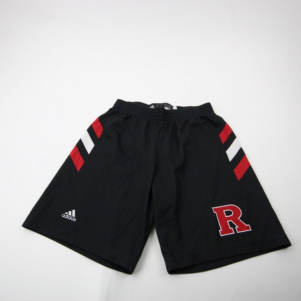 Rutgers Scarlet Knights adidas Practice Shorts Men's Black/Red Used L-SHOR-037405