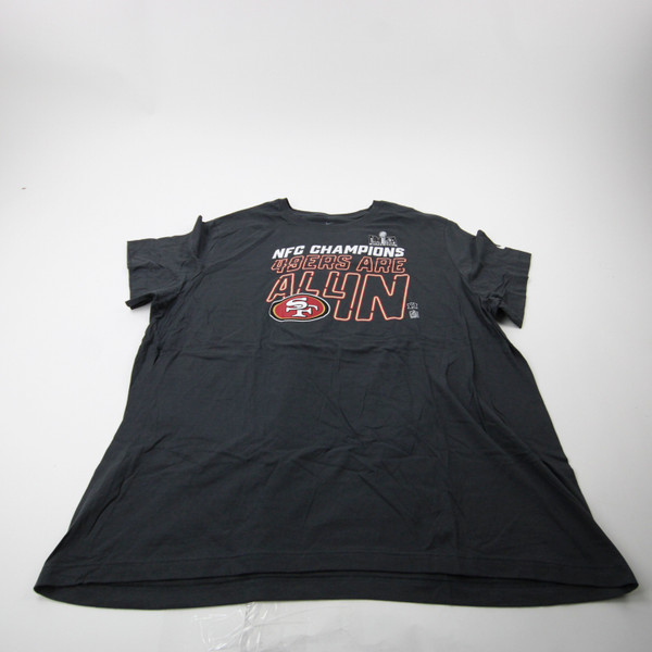 San Francisco 49ers Nike NFL On Field Short Sleeve Shirt Men's Dark Gray New 3XL-TOPS-174198