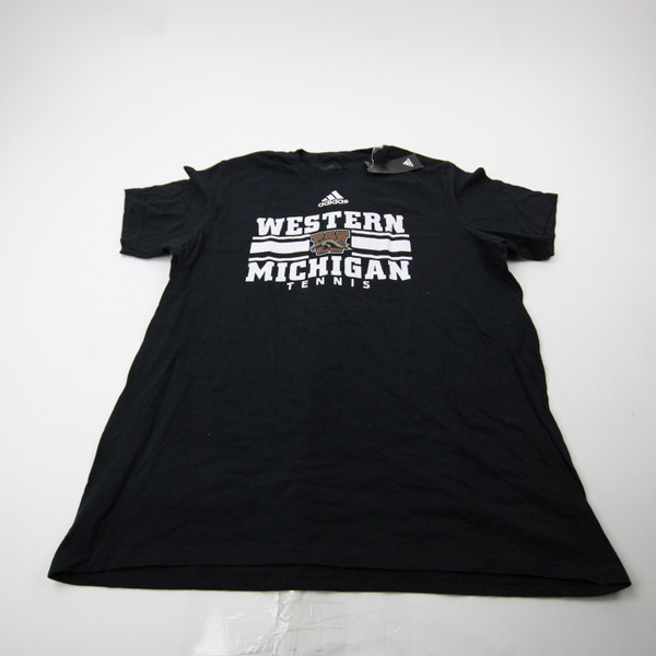 Western Michigan Broncos adidas Short Sleeve Shirt Men's Black New XL-TOPS-174536