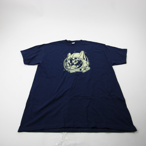Fruit of the Loom Short Sleeve Shirt Men's Navy Used XL-TOPS-174473