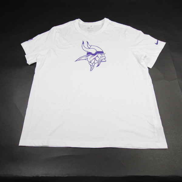 Minnesota Vikings Nike NFL On Field Dri-Fit Short Sleeve Shirt Men's Used White 2XL-TOPS-174313