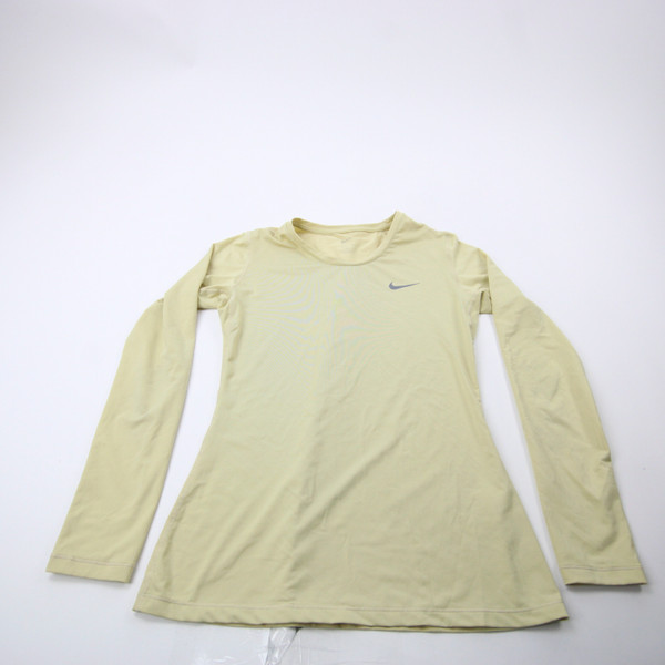 Nike Dri-Fit Long Sleeve Shirt Women's Gold Used L TOPS-174709