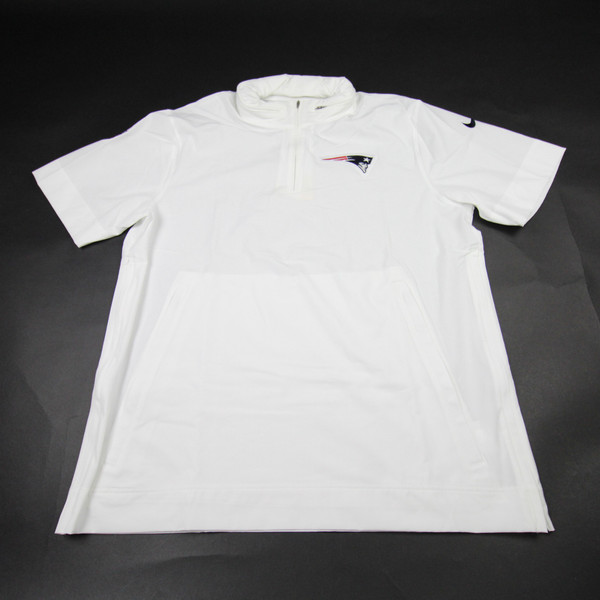New England Patriots Nike NFL On Field Dri-Fit Pullover Men's White Used L TOPS-174814