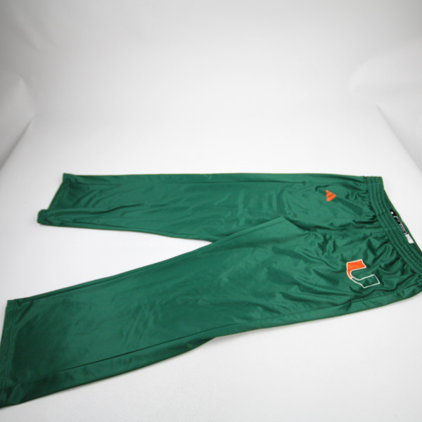 Miami Hurricanes adidas Athletic Pants Men's Dark Green New M-PNTS-035946