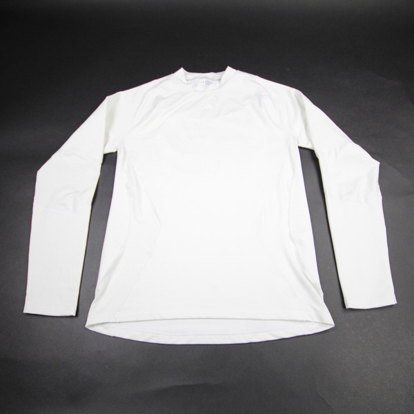 Miami Hurricanes adidas Aeroready Compression Top Men's White Used M TOPS-174461