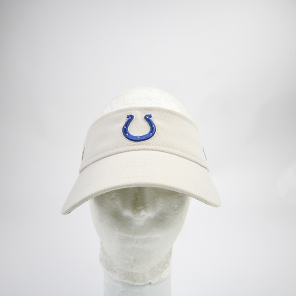Indianapolis Colts New Era Visor Unisex Beige Used OSFM HATS-016212