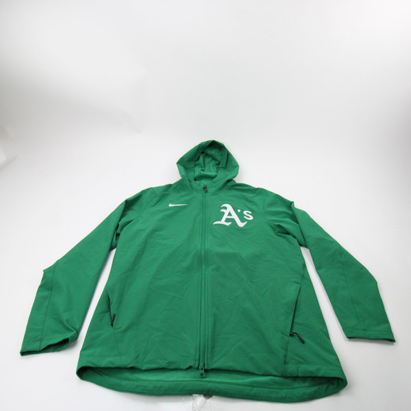 Oakland Athletics Nike MLB Authentic Jacket Men's Green/White Used L-TOPS-175097