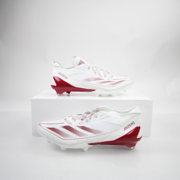 adidas adizero Football Cleat Men's White New without Box 13 CLEA-016362
