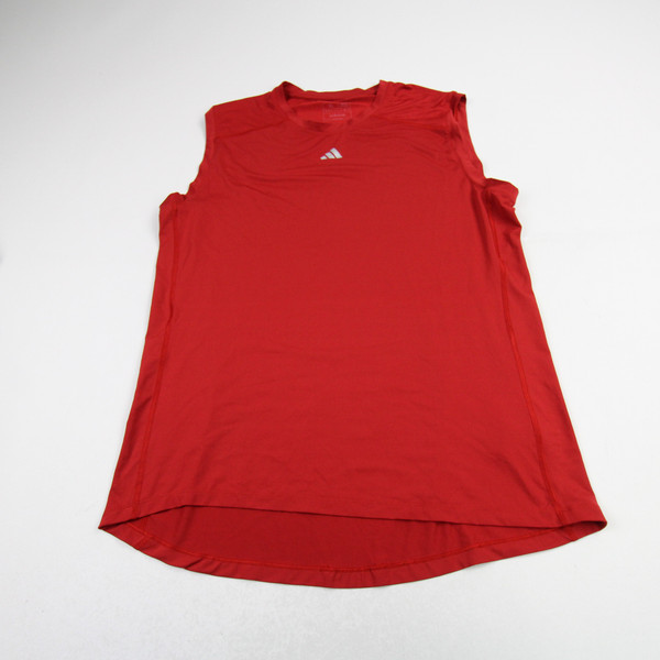 adidas Techfit Compression Top Men's Red Used XL-TOPS-175398