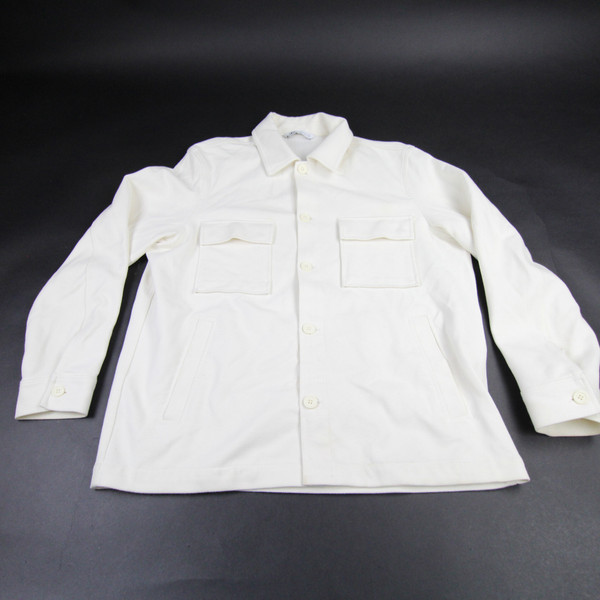 Zara Button-Up Men's Beige Used XL TOPS-174893