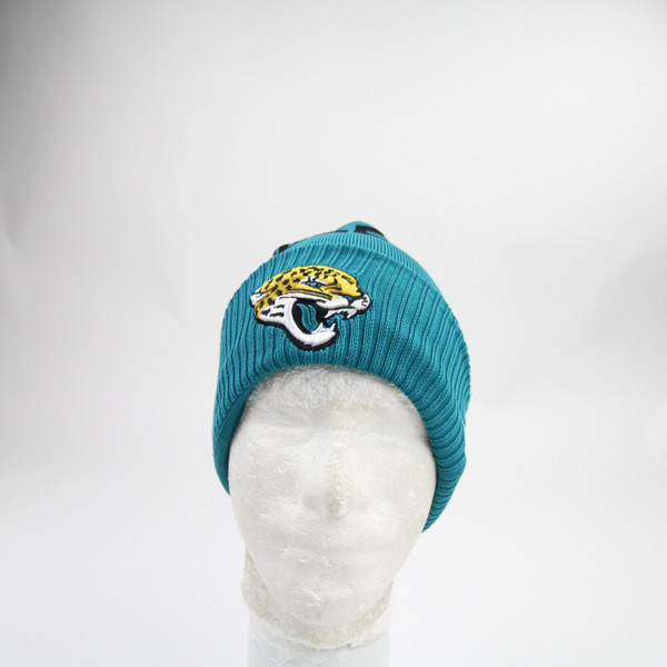 Jacksonville Jaguars New Era Winter Hat Unisex Teal Used ML HATS-016363