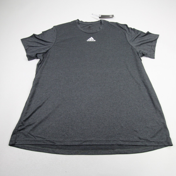 adidas Aeroready Short Sleeve Shirt Men's Gray New with Tags 2XL-TOPS-175482