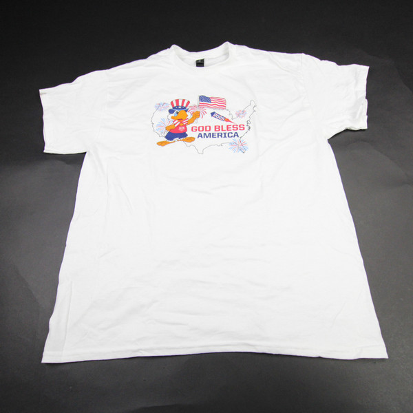 Virginia Tech Hokies Gildan Short Sleeve Shirt Men's White Used L-TOPS-175046