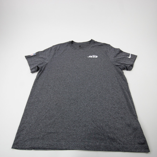 New York Jets Nike NFL On Field Nike Tee Short Sleeve Shirt Men's Gray Used XL-TOPS-175843