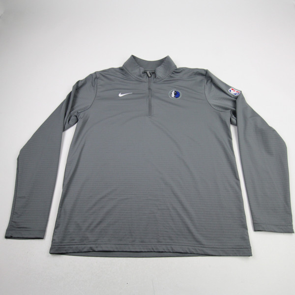 Dallas Mavericks Nike NBA Authentics Dri-Fit Pullover Men's Dark Gray Used L TOPS-176256