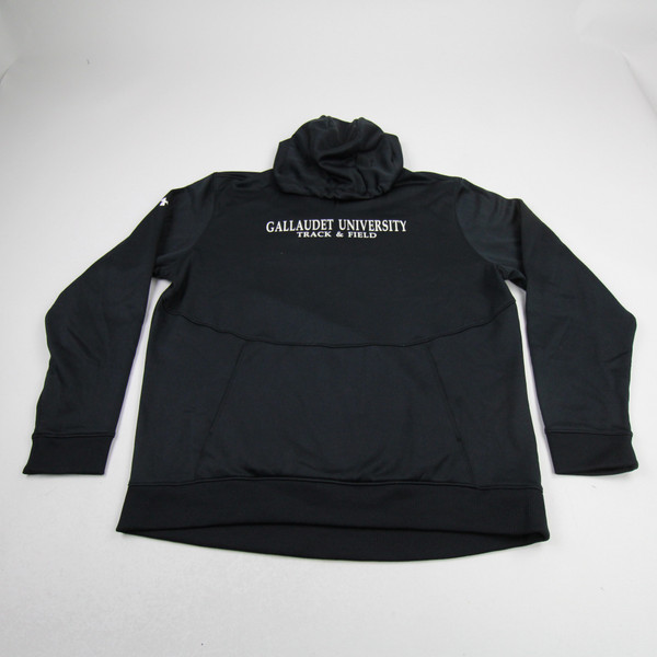 Gallaudet Bison Under Armour Sweatshirt Men's Black Used L TOPS-176221