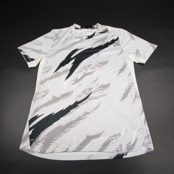 adidas Aeroready Short Sleeve Shirt Men's White/Black Used M-TOPS-176093