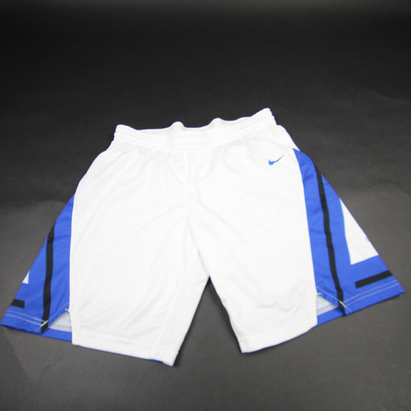 F&M Diplomats Nike Dri-Fit Game Shorts Men's White/Blue Used MT-SHOR-037859