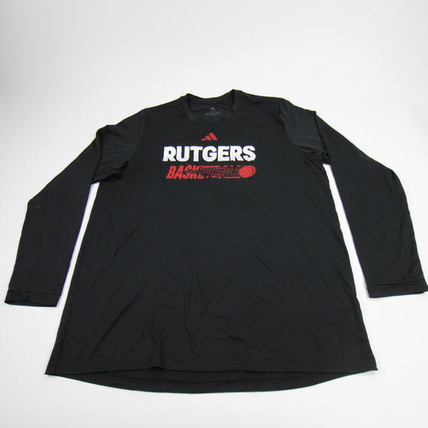 Rutgers Scarlet Knights adidas Aeroready Long Sleeve Shirt Men's Used 2XLT TOPS-176679