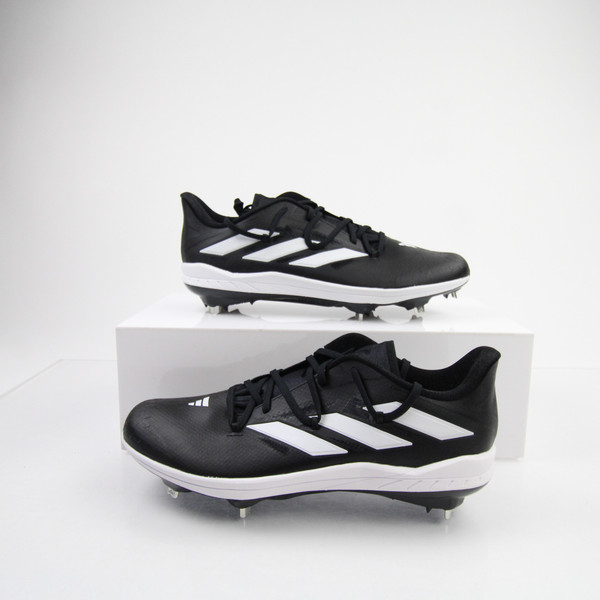 adidas adizero Baseball Cleat Men's Black/White New without Box 12-CLEA-016556