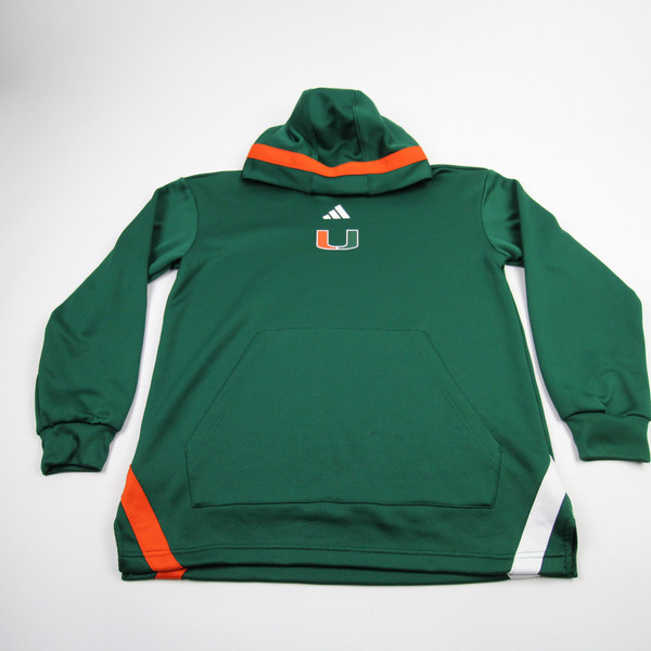 Miami Hurricanes adidas Sweatshirt Women's Green Used M TOPS-176930