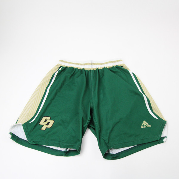 Cal Poly Mustangs adidas Practice Shorts Women's Green Used Multiple Sizes SHOR-039492