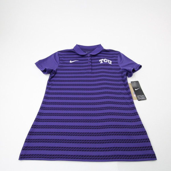 TCU Horned Frogs Nike Dri-Fit Polo Men's Purple New with Tags S TOPS-181925