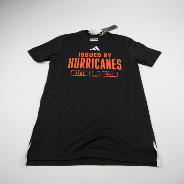 Miami Hurricanes adidas Short Sleeve Shirt Men's New with Tags S TOPS-181343