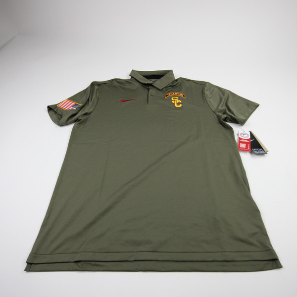 USC Trojans Nike Polo Men's Olive New with Tags Multiple Sizes TOPS-181425