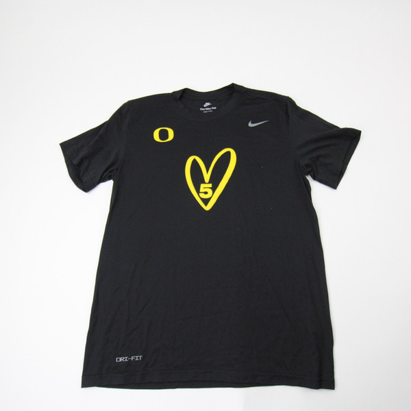 Oregon Ducks Nike Dri-Fit Short Sleeve Shirt Men's Black Used M TOPS-181146