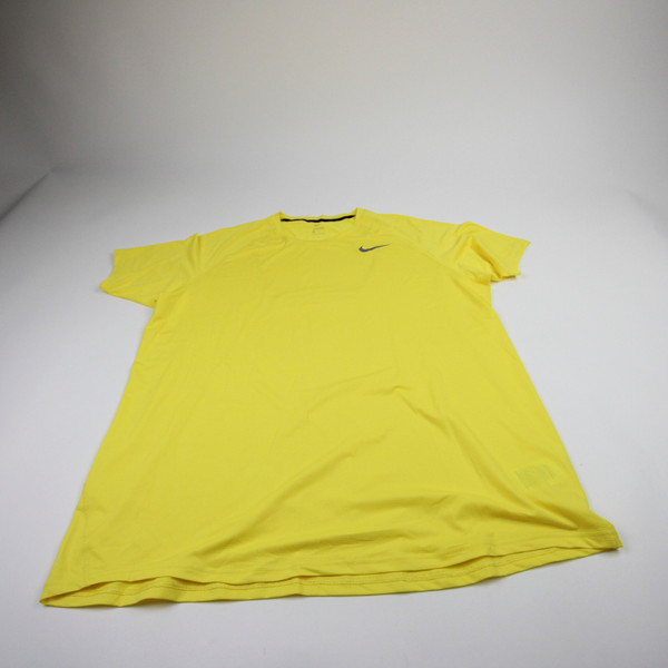 Nike Pro Short Sleeve Shirt Men's Yellow New without Tags 3XL TOPS-182090