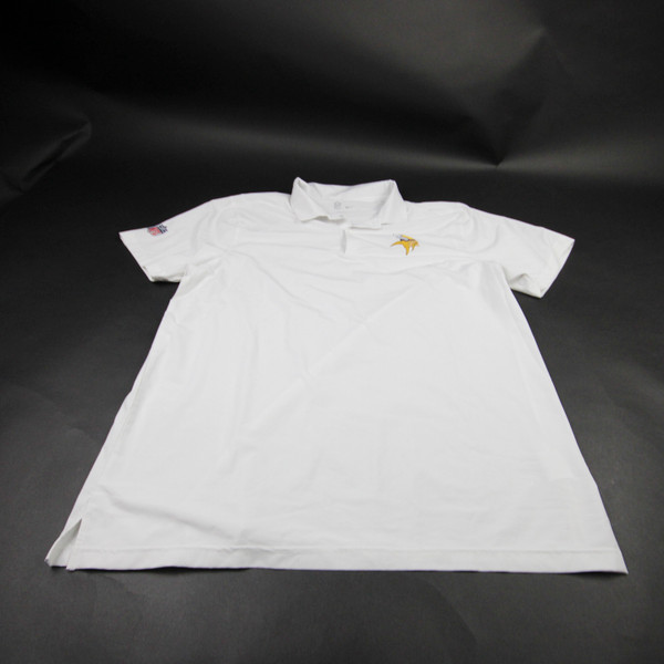 Minnesota Vikings Nike NFL On Field Polo Men's White Used XL TOPS-181663