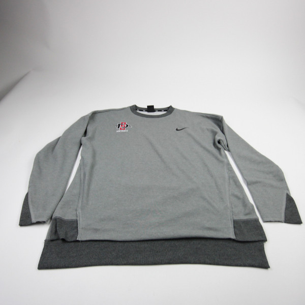 San Diego State Aztecs Nike Sweatshirt Women's Gray Used L TOPS-182351