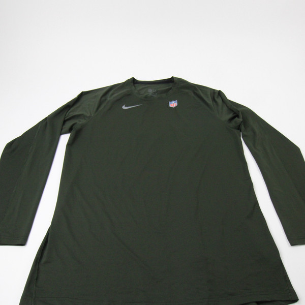Nike NFL On Field Long Sleeve Shirt Men's Olive Used XL TOPS-182652