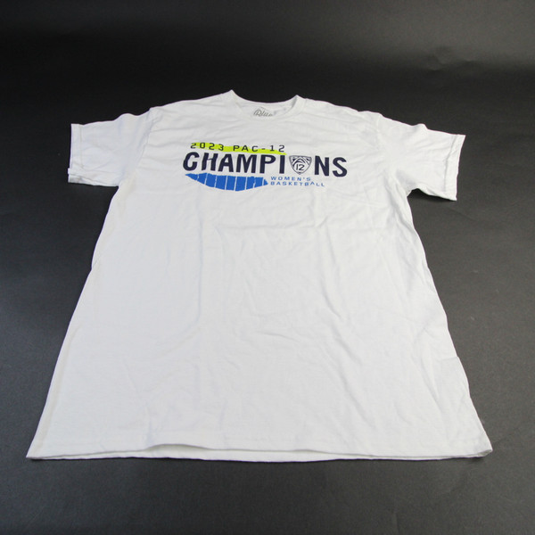 Stanford Cardinal Blue 84 Short Sleeve Shirt Men's White Used M TOPS-165801