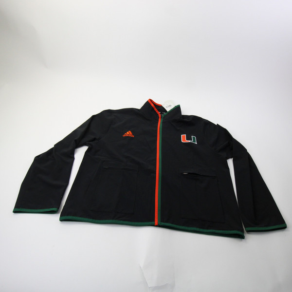 Miami Hurricanes adidas Jacket Women's Black New with Tags XL TOPS-169066