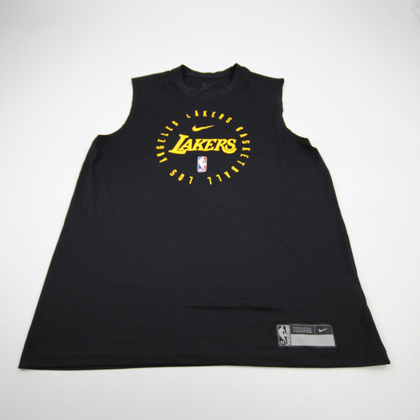 Los Angeles Lakers Nike NBA Authentics Dri-Fit Sleeveless Shirt Men's Used XLT TOPS-169301