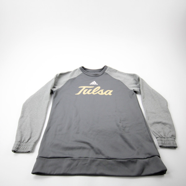 Tulsa Golden Hurricane adidas Sweatshirt Women's Dark Gray Used L TOPS-172867