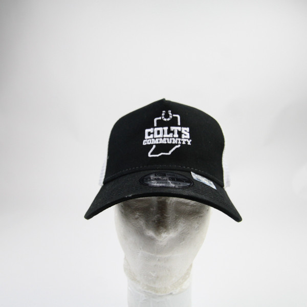 Indianapolis Colts New Era 9Forty Snap-Back Hat Unisex Black Used OSFM HATS-016448