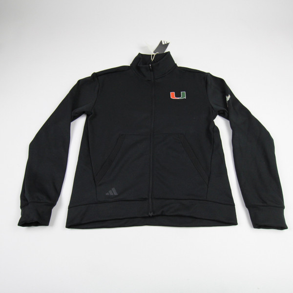 Miami Hurricanes adidas Jacket Women's Black New with Tags S TOPS-177022