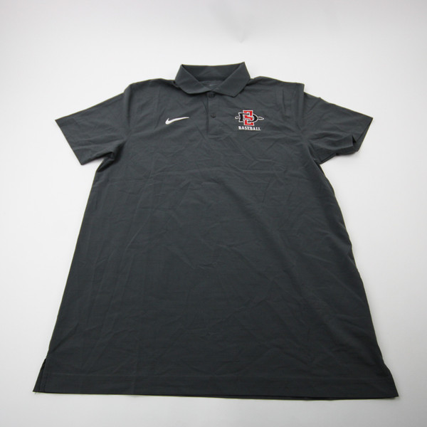 San Diego State Aztecs Nike Dri-Fit Polo Men's Gray Used M TOPS-177126