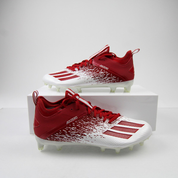 adidas adizero Football Cleat Men's White New without Box Multiple Sizes CLEA-016674