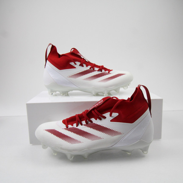adidas adizero Football Cleat Men's White Used Multiple Sizes CLEA-016808