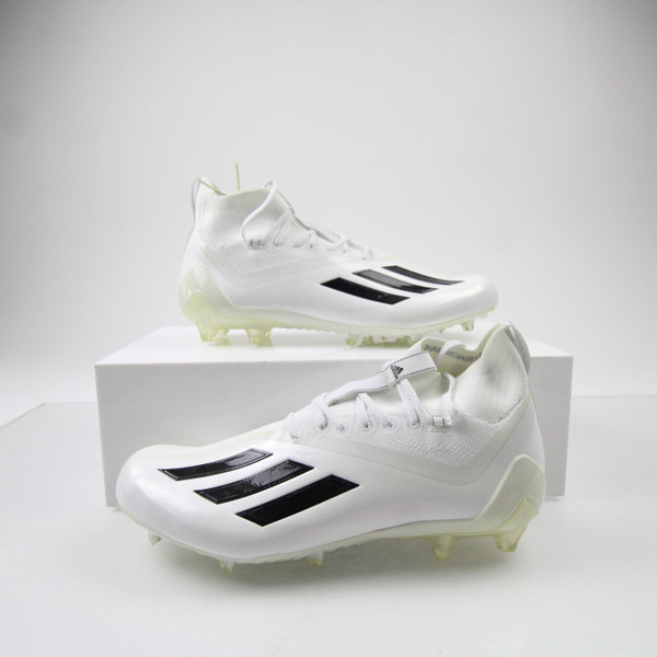 adidas adizero Football Cleat Men's White New without Box 13.5 CLEA-016815