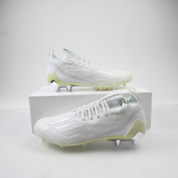 adidas adizero Football Cleat Men's White New without Box 14 CLEA-016821